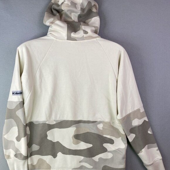 Columbia Hoodie Sweatshirt Mens Small Camo Full Zip Casual Outdoor Light Jacket - Picture 8 of 9